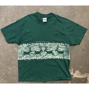 Vintage Hanes Retroglyph Aboriginals T-Shirt Ute Wildlife wraparound XL aop